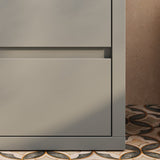 30" Bathroom Vanity Ceramic Sink and 2 Full-Extension Drawers, Freestanding Bathroom Vanity N817P280549G