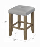 Grey and Oak Counter Height Stools B062P181306