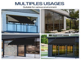 78.7"D x 59.1"W x"H Retractable Awning Black 69182352