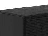 89 inch Fireplace TV Stand for TVs up to 100 inches, Black Finish B108P255364