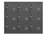 9-Door Employee Storage Locker, Metal Lockers for Office, Gym, School, and Homewith Card Slot 00575500