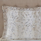 King 4PC Faux Fur Comforter Set B03597120