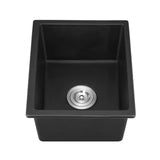 Quartz 13.77" L X 17.71" W Undermount Bar Sink With Basket Strainer W1225P194051