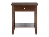 Two-layer Bedside Table Coffee Table with Drawer Coffee 03177153