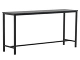 Industrial Style Porch Table Single Layer Black Oak Triamine Board 105 * 30 * 75005332