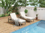 TREXM Outdoor Lounge Chairs, 5-Position Chaise Lounge Outdoor, Patio Chaise Lounge with Cushion & N715P236307E