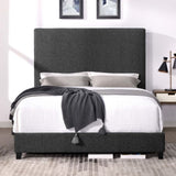 Queen Size Charcoal Grey Upholstered Platform Bed B108P160250