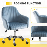 Accent chair Modern home office leisure chair with adjustable velvet height and adjustable W1521108560