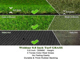 Artificial Turf Grass 6.5ftx15ft,Realistic Fake Grass Rug with Drainage Holes,20MM Indoor Outdoor 97457589