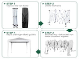 6.5x6.5ft Pop Up Canopy Tent, Outdoor Tent Canopy Foldable Portable Canopies for Camping, Patio, 25659885