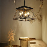 (Same as W1340111202/L1008) Farmhouse Chandelier 4-Light Vintage Antique Chandeliers Light Fixture W1340P206638