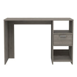Omma Computer Desk, One Drawer, Two Shelves B070P188826