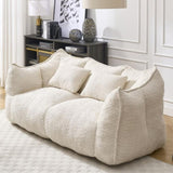 Soft beanbag chair with high resilience foam core for two people. The comfortable square recliner W1996P252271