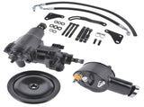 Power Steering Gear Box Conversion Kit Fit for Chevy Bel Air Impala 1958-1964 3913BK Black 61532507