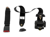 2pcs Seat Belt 3 Point Universal Retractable Safety Belt Black 49961010