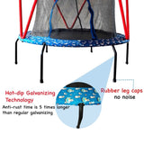 66'' Trampoline for Kids Toddler Indoor Outdoor Small Trampolines for Baby with heighten net No-Gap W1262P208363