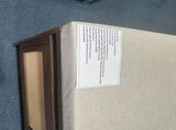 PP Rattan Storage Bench with Cushion, Faux Rattan Shoe Cabinet with 2 Doors, Mid-Century Modern Wood W808P316354