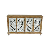 Accent Cabinet with 4 Doors, Farmhouse Sideboard Buffet Cabinet with, Modern Credenza W2295P246504