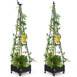 81 inch garden bed with trellis 48346557