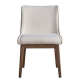 White and Brown Side Chair B062P209258