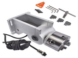 80mm 3 Jaw Rotary Axis Attachment 2-Phase Stepper Motor Fits for Fiber Laser Engraver Marker 24V 74399950