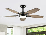 42" 5PCS Plywood Blades Ceiling Fan with Lights Remote Control,Quiet DC Motor Ceiling Fans 6 Speed W3596P462053