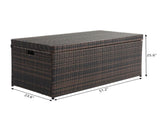 Simple And Practical Outdoor Deck Box Storage Box Brown Gradient 16929043