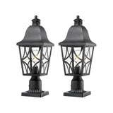 Outdoor Post Lights Lamp Post Light Fixture, Waterproof Aluminum Housing with Glass, Fence Post Deck W2714P218506