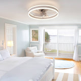 ZNTS Ceiling Fan with Lights Dimmable LED W1340P176451