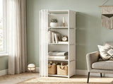 5 Tier Storage Cabinet Closet Organizer with PEVA Curtain, Galvanized Steel Frame, 48.9 H x 15.4 81429977