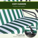 3-Seat Outdoor Porch Swing-Green 10668071