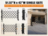 Foldable Security Gate, Expandable Safety Barrier with 360&deg Swivel Casters Lockable Design, 21487063