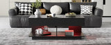U-Can 41.3''-76.7'' Extendable Coffee Table, Efficient Central Coffee Table with Multiple Storage N724P290061B