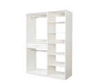 Freestanding Closet System, Stand-Alone Wardrobe with 6 open Shelves,74.8'' Heigh Closetwith 1 Wood W331P280699