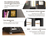 4-Tier All-Steel Rotating Bookshelf with 360&deg Wheels, Large Size Sturdy & Spacious Book Rack, New W1779P305250