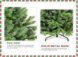Artificial 7.5ft Green Christmas Tree with 1599 PE/PVC Mixed Branch Tips, memory wireiron wire, 46959457