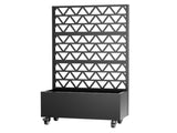 Metal Planter Box with Trellis Raised Garden Bed - 72.05"x35.83"x16.14", Trellis Privacy Screen for W1779P368978