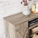 American retro TV Stand Farmhouse Classic Media TV Stand Antique Entertainment for TV up to 50" with W2275P210013
