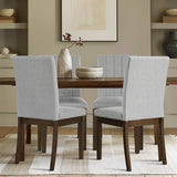 Upholstered Channel-back Dining Chair Set of 2 B035P262673