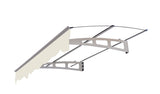 ZNTS 5934W Series Door Window Awning Canopy W59"xD34" Made of 0.137Inch /3.5mm Thick Virtually Crystal W2205P179824