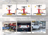 Transmission Jack, 1100 lbs 1/2Ton Hydraulic 2-Stage High Lift Vertical Telescoping Floor Jack 76908572