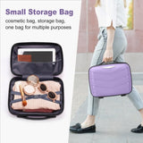 ZNTS FCH V-shaped stripes 3-in-1 PP trolley case 20in 24in 28in PP iron trolley fashionable color - taro 87245247