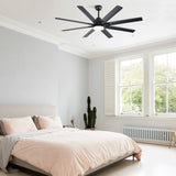 66 Inch Modern Ceiling Fan With Dimmable Led Light 8 ABS Blades Smart Remote Control Reversible DC 22648574