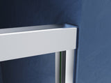 44-48 in. W x 72 in. H Chrome Finish,Sliding Shower Glass Door Adjustable Semi Frameless Shower W2269P324988