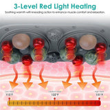 Stone Abdominal Massager - Dual Rotating Heads with 6 Red Lights, 5 Modes 3 Speeds 3 Heat Settings, 83064798