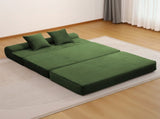 Convertible Corduroy Sofa Bed, 2Seater FoldOut Compressed Sofa, MultiFunctional Floor Couch for T6623P607354