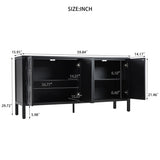 Stylish Storage Cabinet Sideboard Wooden Cabinet with Unique Geometric Circle Door Design,Suitable W2696P256250