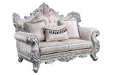 Melrose Traditional Loveseat champagne with silver brush B009138494