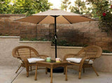 7.5ft Patio Umbrella with Crank Handle, Outdoor Market Umbrella with 6 Sturdy Umbrella Ribs 36712071