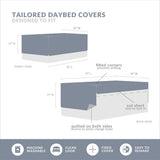 6 Piece Reversible Daybed Cover Set Blue Daybed B035129064
